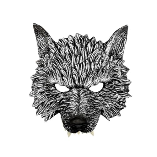 DAGESVGI Gruselige Halloween-Maske, Wolfsmaske, Cosplay-Kostüm-Zubehör, Halloween-Horror, gruselige Kostüm, Maske für Damen und Herren von DAGESVGI