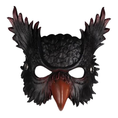 Halloween-Kostüm, Drachenmaske, Flügel-Set, Cosplay, Karneval, Kostüme, Requisiten, Atmosphäre, Kostüm, Maske, Party, Tanzkleid, Erwachsene, Eule, Cosplay, Cosplay, Maske, Spitze, Elfee, Halloween, von DAGESVGI