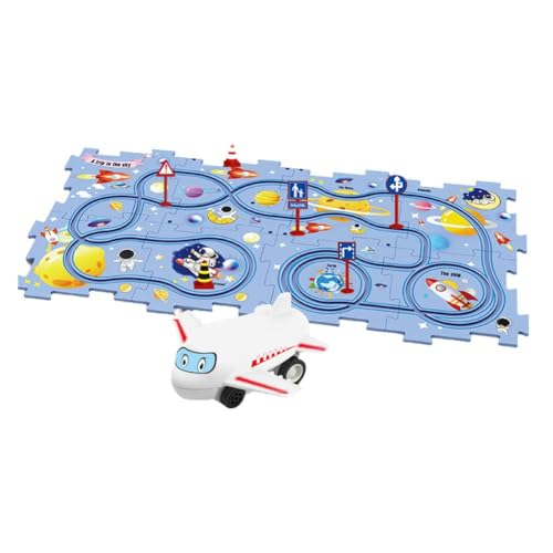 Puzzle Track Auto Kinder Spielzeug Auto Mini Track City Szene Gebäude Montage Exquisites Auto Spielzeug Pädagogische Geschenke In von DAGESVGI