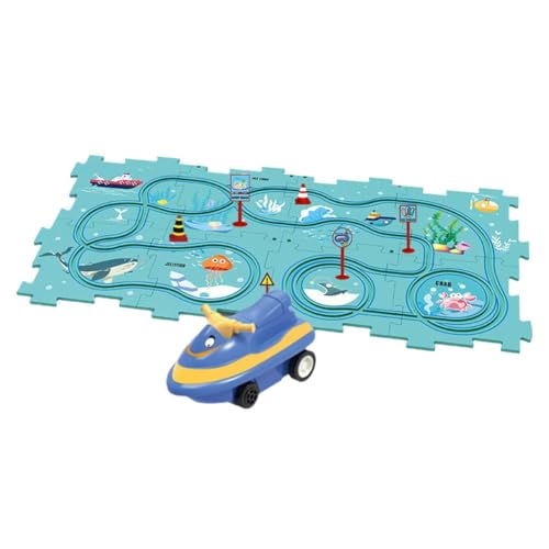 Puzzle Track Auto Kinder Spielzeug Auto Mini Track City Szene Gebäude Montage Im Auto Geschenke Pädagogisches Exquisites Spielzeug von DAGESVGI