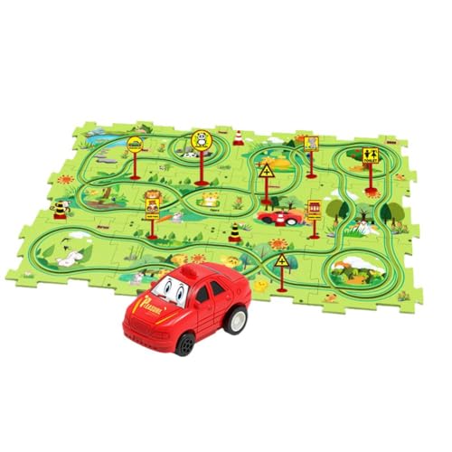 Puzzle Track Auto Kinder Spielzeugauto Mini Track Stadt Szene Gebäude Montage Spielzeug Geschenke Auto Pädagogisch Exquisit In von DAGESVGI