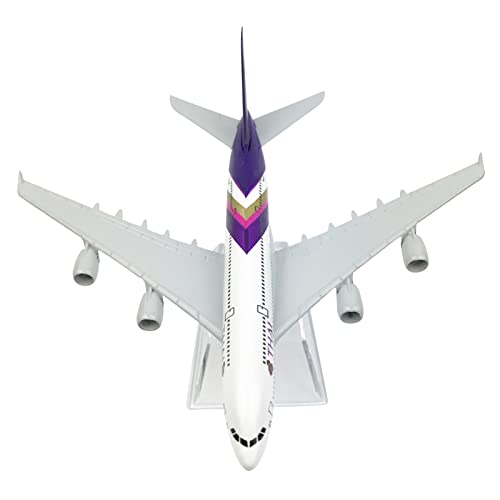 DAGIJIRD 1/400 Modellflugzeug Thailand A380 Deko Flugzeug Modell mit Ständer für Sammler von DAGIJIRD