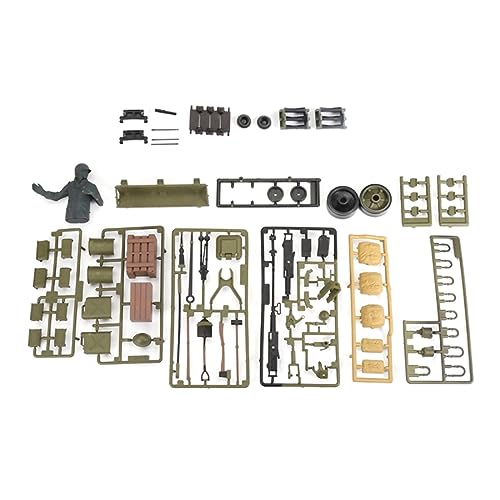 DAGIJIRD 1 Set RC Panzer Dekoration Kunststoffteile Soldat Zubehör Kit für Henglong 1/16 RC Panzer 3898-1 von DAGIJIRD