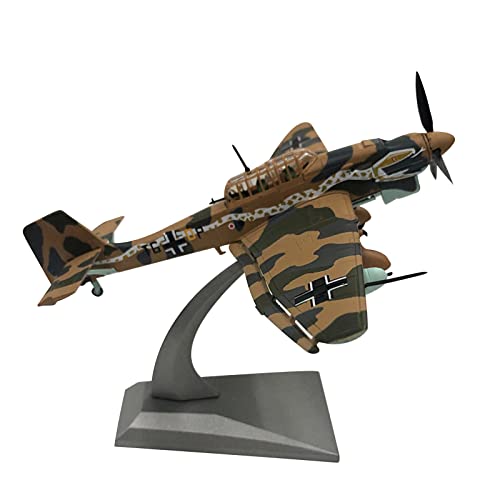 DAGIJIRD 1:72 Legierung WWII Deutsche Luftwaffe Stuka Ju-87 Bomber Modell Flugzeug Simulation Kämpfer Luftfahrt Militär Modell mit Display Ständer von DAGIJIRD