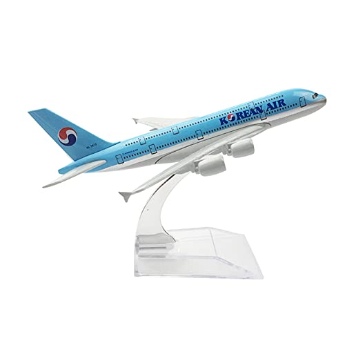 DAGIJIRD Flugzeug Modell 1/400 Dekoration Korean Air A380 Flugzeug Modell mit Ständer für Sammler von DAGIJIRD