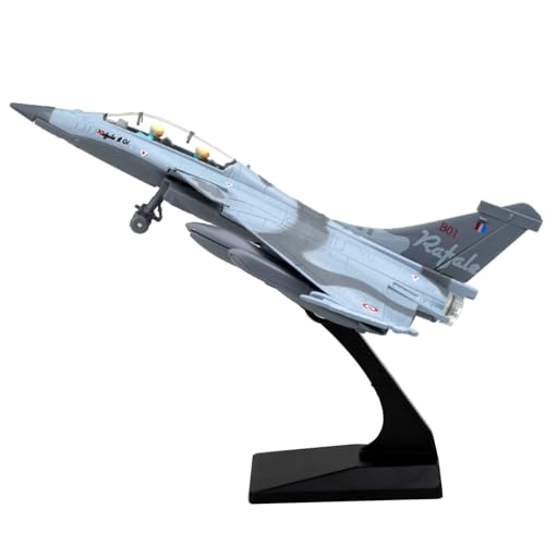 DAGIJIRD Simulation Alloy Aircraft Model 1:100 Alloy Air Force Rafale B Camouflage Fighter Model Toy von DAGIJIRD