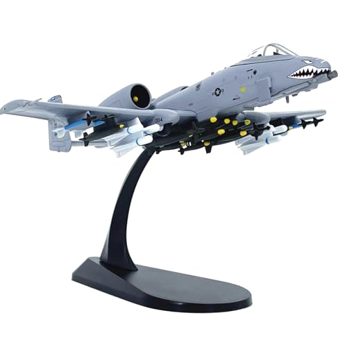 DAGIJIRD Simulation Alloy Aircraft Model 1:100 Alloy US A-10A Attack Plane Model von DAGIJIRD