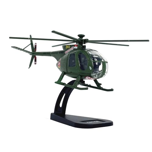 DAGIJIRD Simulation Alloy Aircraft Model 1:100 Alloy US Army OH-6A Cayuse Helicopter Model von DAGIJIRD