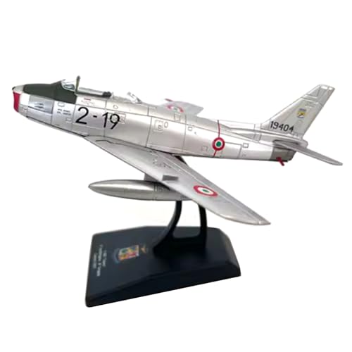 DAGIJIRD Simulation Alloy Aircraft Model 1:100 Italian F-86 Sabre Fighter Plane Model von DAGIJIRD