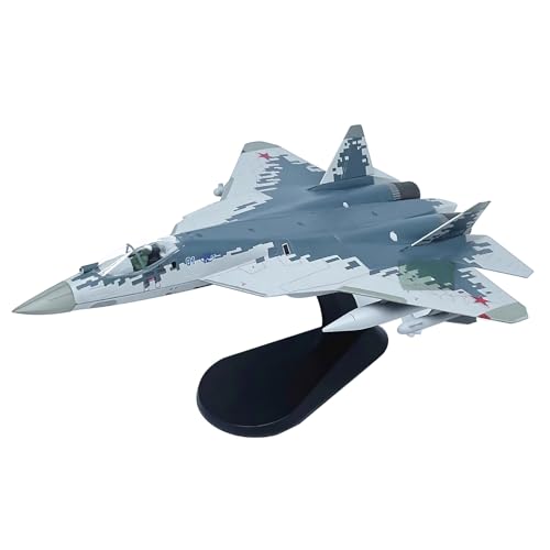 DAGIJIRD Simulation Alloy Aircraft Model 1:72 Alloy Russian Air Force Sukhoi Su-57 Fighter Plane Model von DAGIJIRD