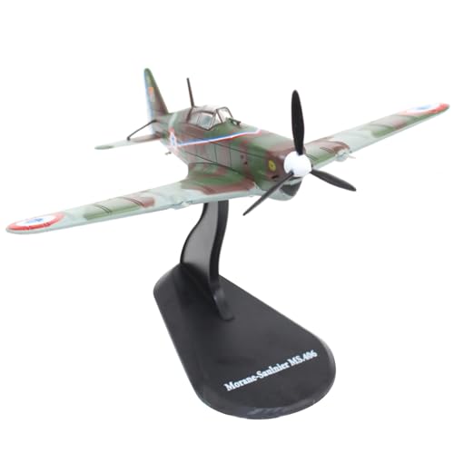 DAGIJIRD Simulation Alloy Aircraft Model 1:72 Alloy WWII French Morane-Saulnier MS.406 Fighter Airplane Model von DAGIJIRD