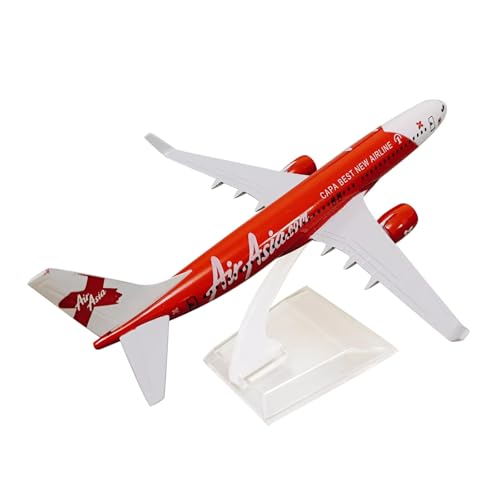 DAGIJIRD Simulation Alloy Flugzeugmodell 1:400 Alloy Red Air Asia Airlines B737 Flugzeugmodell von DAGIJIRD