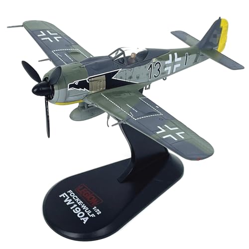 DAGIJIRD Simulation Alloy Flugzeugmodell 1:72 Alloy WWII Bundeswehr Focke Wulf Fw-190A Würger Kampfflugzeug Modell von DAGIJIRD