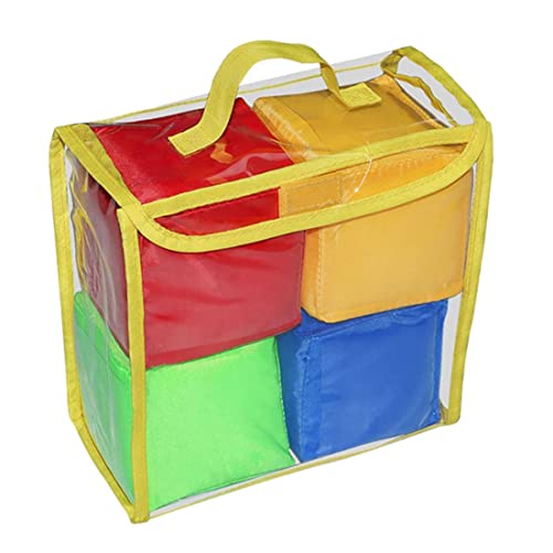 DAGLLGEW 4pcs Spielen Spiel stöckeln Soft Foam Cubes Lernen Taschenwürfel zum Unterrichten von Spielzeug von DAGLLGEW