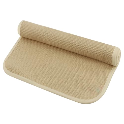 DAGLLGEW Montessori Mat weiche Baumwolle Babyspiel Mat 80 * 60 cm Roll Up Montessori Play Pad Montessori Teppich für Kindergarten Kindergarten Beige von DAGLLGEW