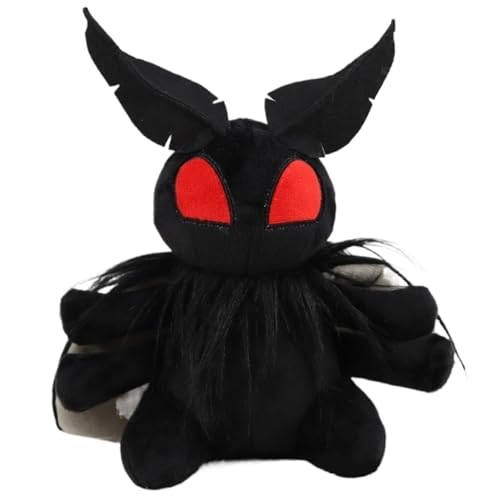 DAGLLGEW Mothman Plüsch Halloween Dekoration Red Eye Motte Plüsch weiches lustige gruselige gefüllte Tiere hässliche Puppen Plüsch für Kinder Halloween Geburtstagsfeier Geschenke Geschenke Geschenke von DAGLLGEW