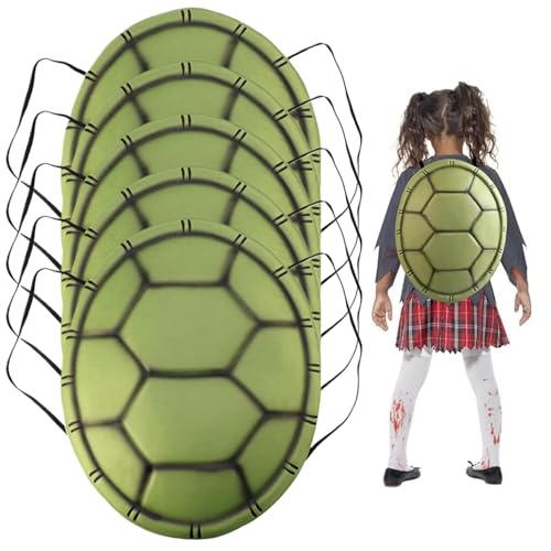 DAGLLGEW Schildkrötenkostüm 5pcs Realistische leichte Halloween -Kostüme Eva Weiches Halloween -Kleid mit elastischen Riemen Halloween Requisiten für Kid Adult Halloween Party Cosplay von DAGLLGEW