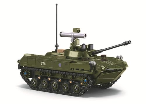 DAHONPA BMD-2 Panzerarmee Baustein (530 PCS), 2-in-1 Militärpanzer-Bauset, Sammlerstück, Armee-Modell, Geschenk für Kinder, Erwachsene und Militär-Enthusiasten von DAHONPA