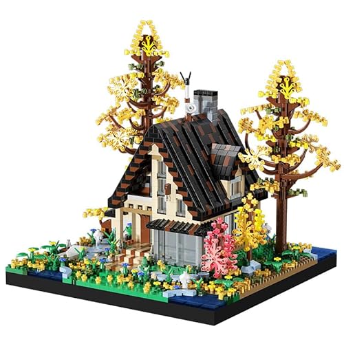 DAHONPA City Set Baumhaus Architektur Mikrobausteine für Erwachsene (2635 PCS), Holzhaus Architektur Mini Ziegelstein-Sets, Geschenke für Erwachsene und Kinder von DAHONPA