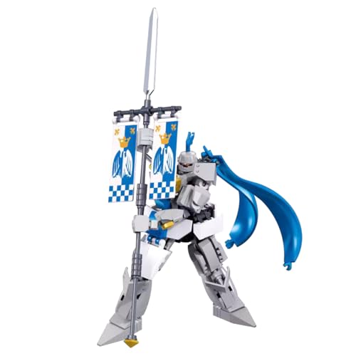 DAHONPA Flag-Guarding Knight Manned Mecha Robot Building Blocks Set (193+ Pieces), Guardian City Transforming Mech Model Kit, Cool Knight Robots, Toys for Adults and Kids Christmas Birthday Gift von DAHONPA