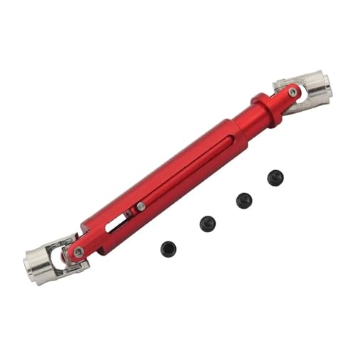 1 Pcs Aluminium Antriebswelle Joint CVD Teile 103-150mm for Axial SCX10 AX10 for Tamiya CC01 D90 RC4WD TF2 1/10 RC Rock Crawler(Rood) von DAIHAOEE