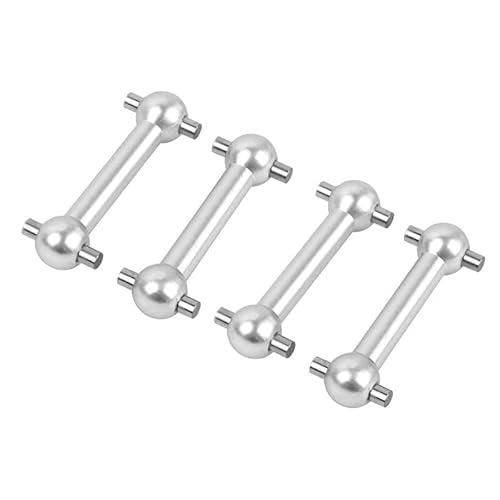 1 Set Fernbedienung Auto Antriebswelle Hund Knochen 1:10 Verfolgt Auto Antriebswelle Upgrade Teile for Tamiya TT02/TT02D/TT02S/TT-02(4Pcs Silver) von DAIHAOEE