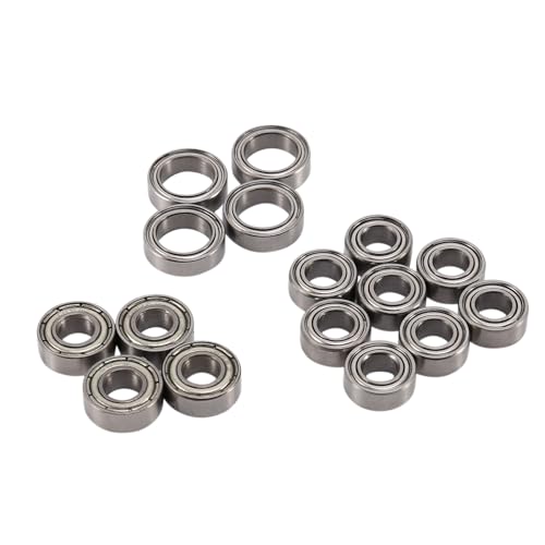 16Pcs Ball Bearing Kit for Tamiya TT02 TT-02 TT02D TT-02D 1/10 RC Car Upgrade Parts Accessories von DAIHAOEE