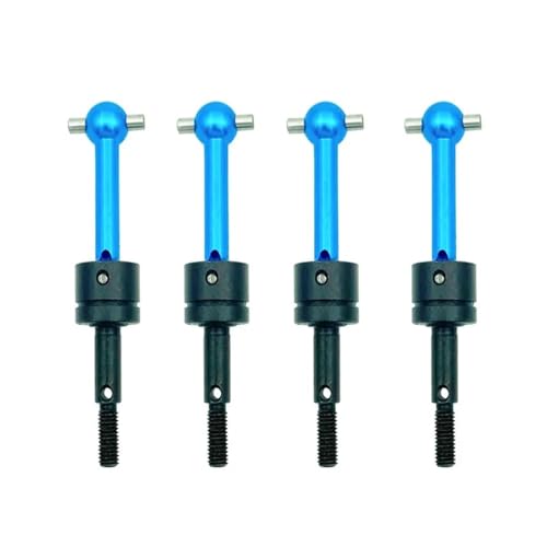 4PCS Aluminium CVD Antriebswelle Set for Tamiya T01/TT02 1/10 RC Flache Drift Auto Universal-Upgrades Übertragung Welle Reapair Teile(Blauw) von DAIHAOEE