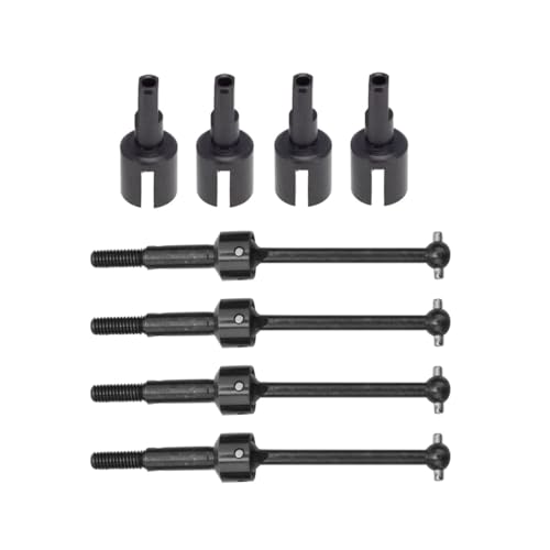 8Pcs Metal Drive Shaft CVD and Gearbox Joint Cup Differential Cup for Tamiya TT01 TT02 TT-01 1/10 RC Car Upgrade Parts von DAIHAOEE