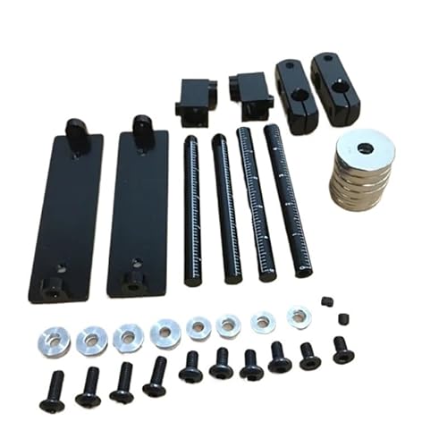 Aluminium Magnetic Invisible Body Post Mount Kit for 1/10 for HSP 94122 94123 for Akura D3 XIS for Null S CS HPI for Tamiya On-Road Drift RC Auto(Zwart) von DAIHAOEE