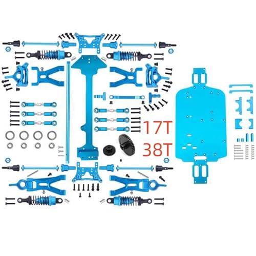 DAIHAOEE 1 Satz komplettes Upgrade-Teile-Kit for 1/18 for WLtoys A959-B A969-B A979-B K929-B Elektro-RC-Auto Off-Road-Buggy Metallersatz(A) von DAIHAOEE