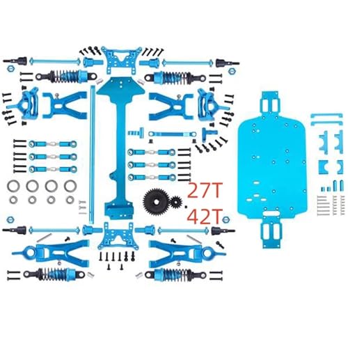 DAIHAOEE 1 Satz komplettes Upgrade-Teile-Kit for 1/18 for WLtoys A959-B A969-B A979-B K929-B Elektro-RC-Auto Off-Road-Buggy Metallersatz(B) von DAIHAOEE