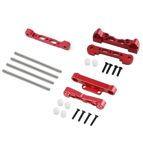 DAIHAOEE 1 Set Metall Vorne und Hinten Suspension Arm Code mit Pin for Arrma 1/8 for KRATON for Outcast for Typhon 6S Upgrade Teile(Rood) von DAIHAOEE