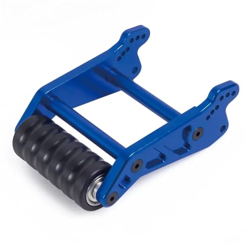 DAIHAOEE 1 stück Metall Einstellbare Wheelie Bar Anti Roll Rad Upgrade Teile for 1/8 for Losi LMT 4WD Solide Achse RC Monster Truck for RTR Grave Digger(Blauw) von DAIHAOEE