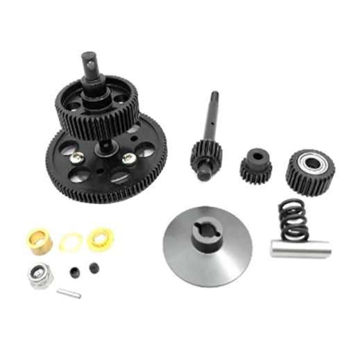 DAIHAOEE 1:10 Rc Crawler Teile Stahl Metall Getriebe Zahnräder Set Zubehör Montiert Getriebe for Axial Scx10 Getriebe von DAIHAOEE