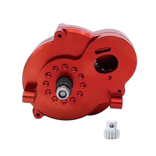 DAIHAOEE 1Pcs CNC Getriebe Mit Motor Getriebe for 1/12 RC Auto for MN128 MN86 MN86K MN86KS G500 Verfolgt Auto Upgrade Teile Zubehör(Rood) von DAIHAOEE