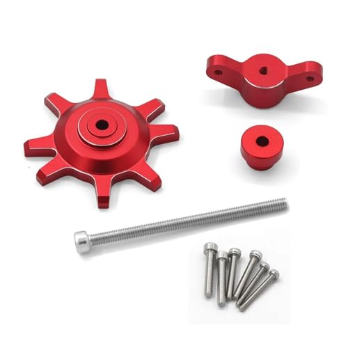 DAIHAOEE 1Pcs Metall Reifen Montage/Demontage Hilfs Werkzeug for 1/10 Fernbedienung Crawler Fahrzeug Teile 1,9 2,2 Zoll Locking felge Reparatur Werkzeug(Rood) von DAIHAOEE