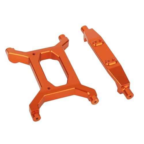 DAIHAOEE 2 stücke Metall Hinten Unten Chassis Klammer Rahmen Unterstützung for Axial SCX6 for AXI05000 1/6 RC Crawler Auto Upgrade Teile(Orange) von DAIHAOEE