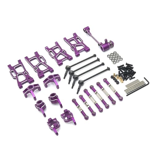 DAIHAOEE Geeignet for LC Racing 1/14 for LC12B1 for EMB-1H-DTH-MTH RC-Car-Metall-Upgrade- und Modifikationszubehör ﻿(Purple) von DAIHAOEE