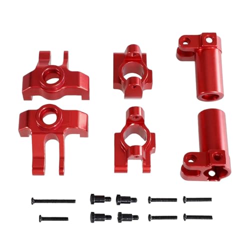 DAIHAOEE Geeignet for MN1/12 MN86S G500 MN128 Fernbedienung Auto Metall Lenkung Tasse C-Sitz Hinten Rad Sitz Upgrade Teile Und Zubehör(Rood) von DAIHAOEE