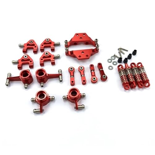 DAIHAOEE Geeignet for Metall-Komplettset, Upgrade-Teile for Wltoys 1/28 P929 P939 K979 K989 K999 K969 RC-Autoteile(Rood) von DAIHAOEE