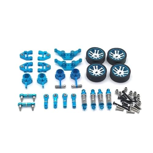 DAIHAOEE Geeignet for WLtoys 1/28 284131 k979 k989 k999 RC Autozubehör Metall Upgrade Änderungssatz(Blauw) von DAIHAOEE