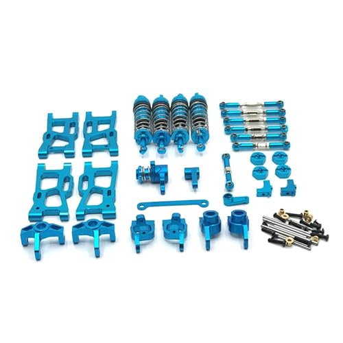 DAIHAOEE Geeignet for WLtoys 144010 144001 144002 124017 124019 RC-Auto-Upgrade- und Änderungsteile(Blauw) von DAIHAOEE