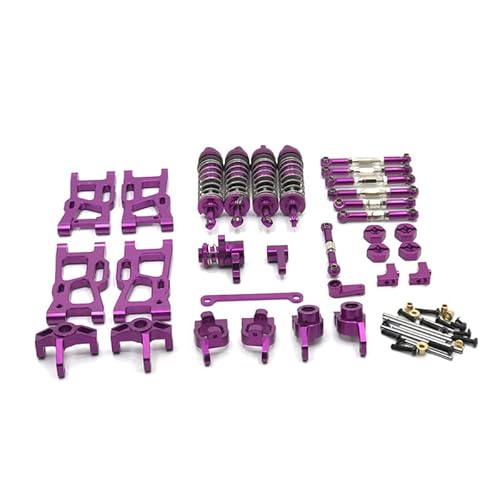 DAIHAOEE Geeignet for WLtoys 144010 144001 144002 124017 124019 RC-Auto-Upgrade- und Änderungsteile(Purple) von DAIHAOEE