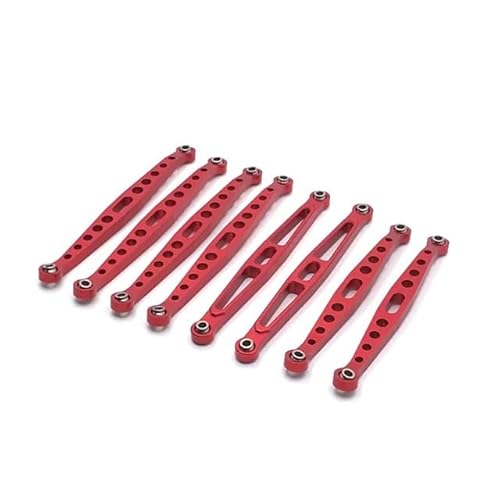 DAIHAOEE Metall Upgrade Änderung Feste Spurstange for HuangBoToys 1/10 ZP1001 ZP1002 ZP1003 ZP1004 RC Auto Teile(Rood) von DAIHAOEE