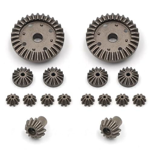 DAIHAOEE Metall-Upgrade-Differential 30T 12T 10T 16T Getriebe for WLtoys 144010 144001 144002 124016 124017 124018 124019 RC Autoteile von DAIHAOEE