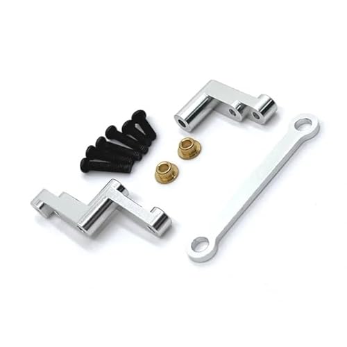 DAIHAOEE Metall-Upgrade-Front Steering Komponente for Meijiaxin 1/16 for MJX16207 16208 16209 16210 H6 RC Autoteile(Silver) von DAIHAOEE