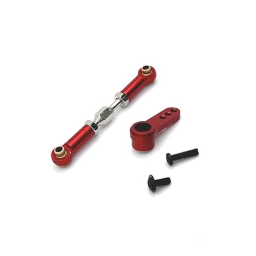 DAIHAOEE Metall-Upgrade-Lenkstange Lenkarm for MeiJiaXin MJX16207 16208 16209 16210 H16 1/16 RC Autoteile(Rood) von DAIHAOEE