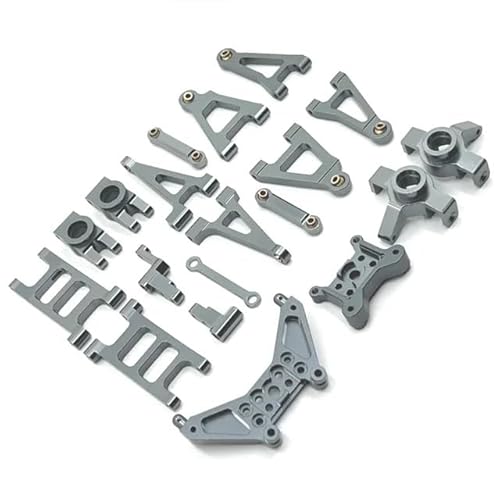 DAIHAOEE Metall Upgrade Schwinge Lenkung Cup Set for Meijiaxin 1/14 for MJX14301 14302 RC Auto Teile(Dark Grey) von DAIHAOEE