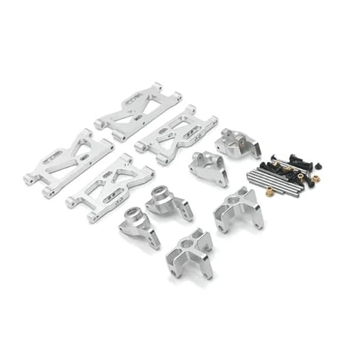 DAIHAOEE Metall-Upgrade-Schwingen-Lenkbecher, 5er-Set for WLtoys 144010 144001 144002 124016 124017 124018 124019 RC-Autoteile(Silver) von DAIHAOEE